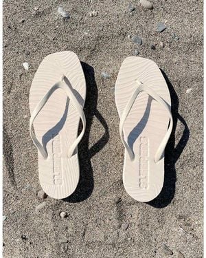 Sleeper Tapered Flip Flops - Metallic
