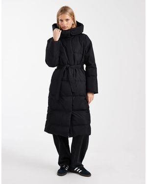 ONLY Belted Puffer Coat - Blue