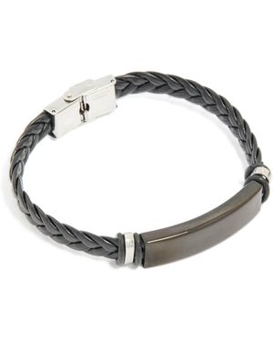 Lovisa – geflochtenes band-armband für herren aus wasserfestem edelstahl - Mettallic