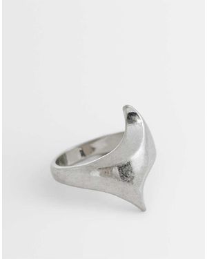 Weekday Anillo Con Diseño Abstracto De - Blanco