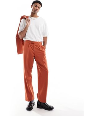 Viggo Pantalones De Traje Naranja Tostado Lavoir De (Parte De Un Conjunto) - Rojo