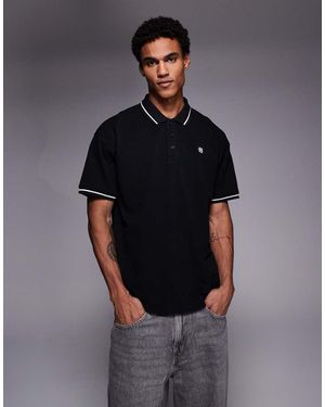 Good For Nothing Boxy Oversized Polo Shirt - Blue