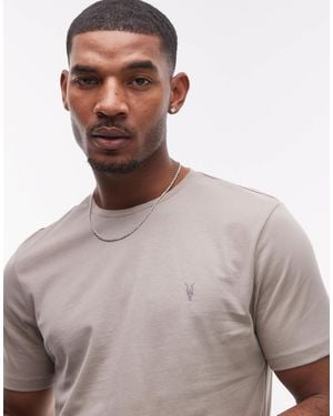AllSaints Brace Brushed Cotton T-shirt - Brown