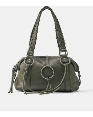 Pull&Bear Schultertasche mit ring-detail - Grün