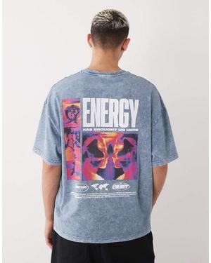 Vertere Berlin Energy Oversized T-shirt - Blue