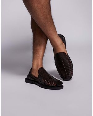 ASOS Woven Fisherman Sandals - White