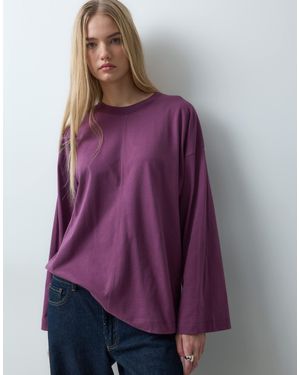 ASOS Long Sleeve Skate T-Shirt - Purple