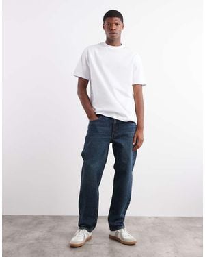 Mango Moby Cotton Straight Jean - White