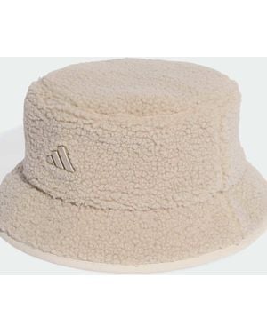 adidas Originals – winterlicher anglerhut aus teddy-stoff - Natur