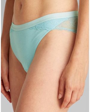 Calvin Klein Modern Lace Tanga Thong - Blue