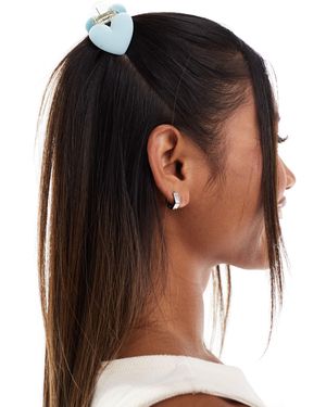 Glamorous – herzförmige haarklammer - Braun
