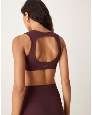 Nike Nike Zenvy Training Light Support Sports Bra - Red