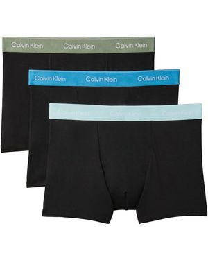 Calvin Klein – icon cotton stretch – 3er-pack locker geschnittene unterhosen aus stretch-baumwolle - Schwarz