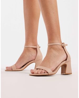 SEQWL Leal Block Heel Sandals - Natural