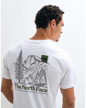 The North Face M Monte Reg Ss Tee-Graphic - White