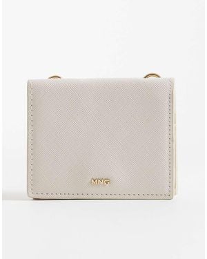 Mango Card Holder With Strap - Grey