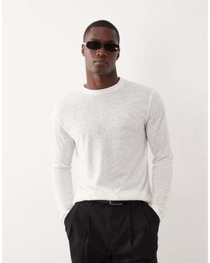 ASOS Regular Fit Long Sleeve T-shirt - White