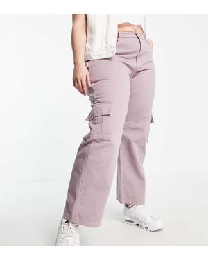 Urban Bliss Plus Carpenter 90's baggy Trousers - Pink