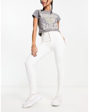 Dr. Denim Moxy Super Skinny High Rise Jeans - White
