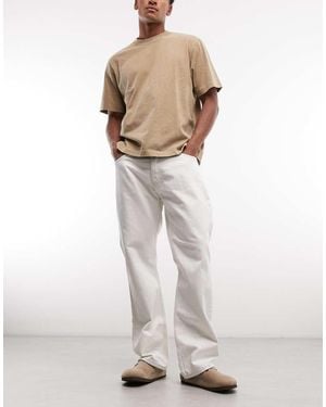 Weekday Meteor Low Rise Relaxed Fit Jeans - White