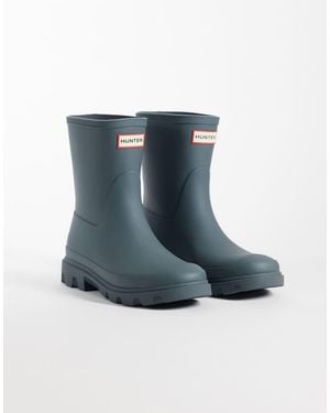 HUNTER Unisex Downpour Tall Wellington Boots - Blue