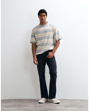 ASOS Jeans Bootcut Neri Slavati - Bianco