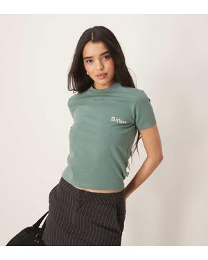 Dickies Deep Rooted Graphic Back Print Baby Tee - Green