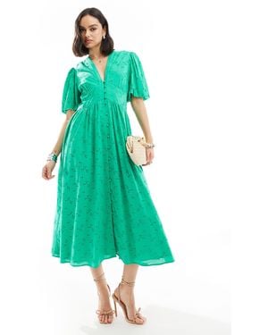 Nobody's Child Starlight Midaxi Dress - Green