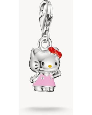 Thomas Sabo Hello kitty charm rose – original en argent, noir, rouge, jaune - Blanc