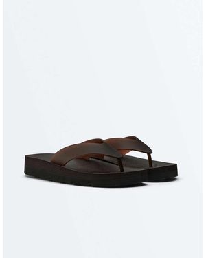Oysho Platform Beach Sandals - White