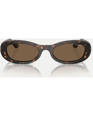 Vogue Oval Sunglasses With Lens - Multicolour