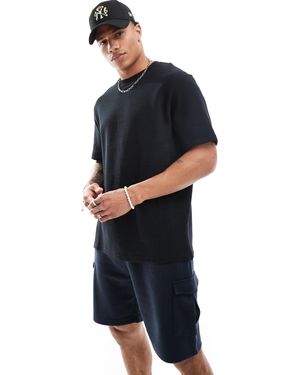 Threadbare – geripptes t-shirt - Blau