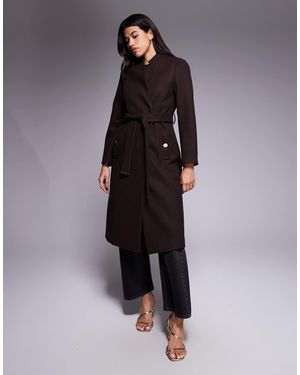 River Island Belted Coat - Brown