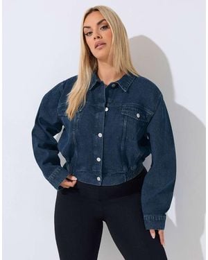 Yours Clothing Denim Jacket - Blue