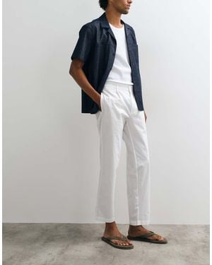 Mango Straight Trouser - White