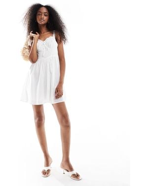 Wednesday's Girl Broderie Mini Dress - White