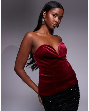 ASOS Structured Velvet Corset