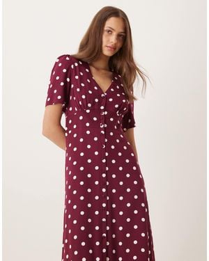 Nobody's Child Alexa Midi Tea Dress - Red