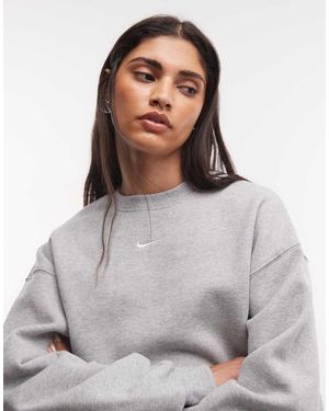 Nike Sudadera Oversize De Felpa De Grosor Medio En - Gris