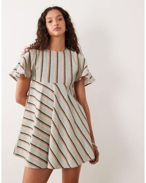 ASOS Smock T-shirt Mini Dress - Multicolor