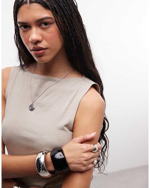 Weekday Tanktop Met Rechte Hals En Open Achterkant - Grijs