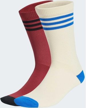 adidas Originals – 2 paar knielange socken - Blau