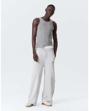 Weekday Joggers De Pernera Ancha Astro De - Blanco