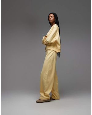 ASOS Joggers Amarillo Pastel De Pernera Barrel Extragrande De Tejido Muy Suave De - Gris