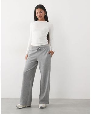 4505 Petite Straight Leg Sweatpants With Adjustable Waist - Gray