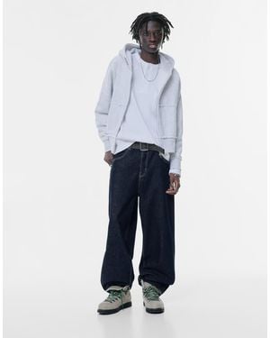 Pull&Bear Relaxed Fit baggy Jeans - White