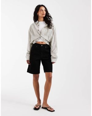 ASOS Denim Bermuda Short - Black