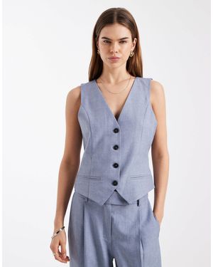 ONLY Fitted Waistcoat Co-ord - Blue