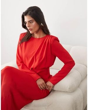 ASOS Modesty Batwing Maxi Dress - Red