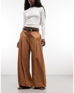 Monki Gewebte ballonhose - Natur
